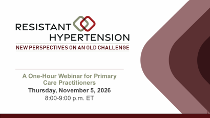 Primary Care Focused Hypertension LIVE Webinar - Nov 5th, 2026